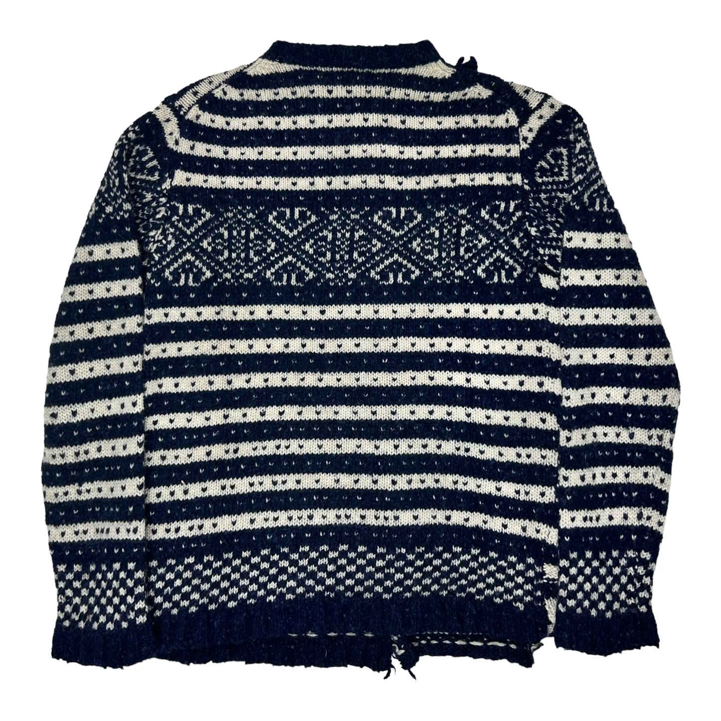 Y’s by Yohji Yamamoto Nordic Patchwork Knit Sweater - AW93