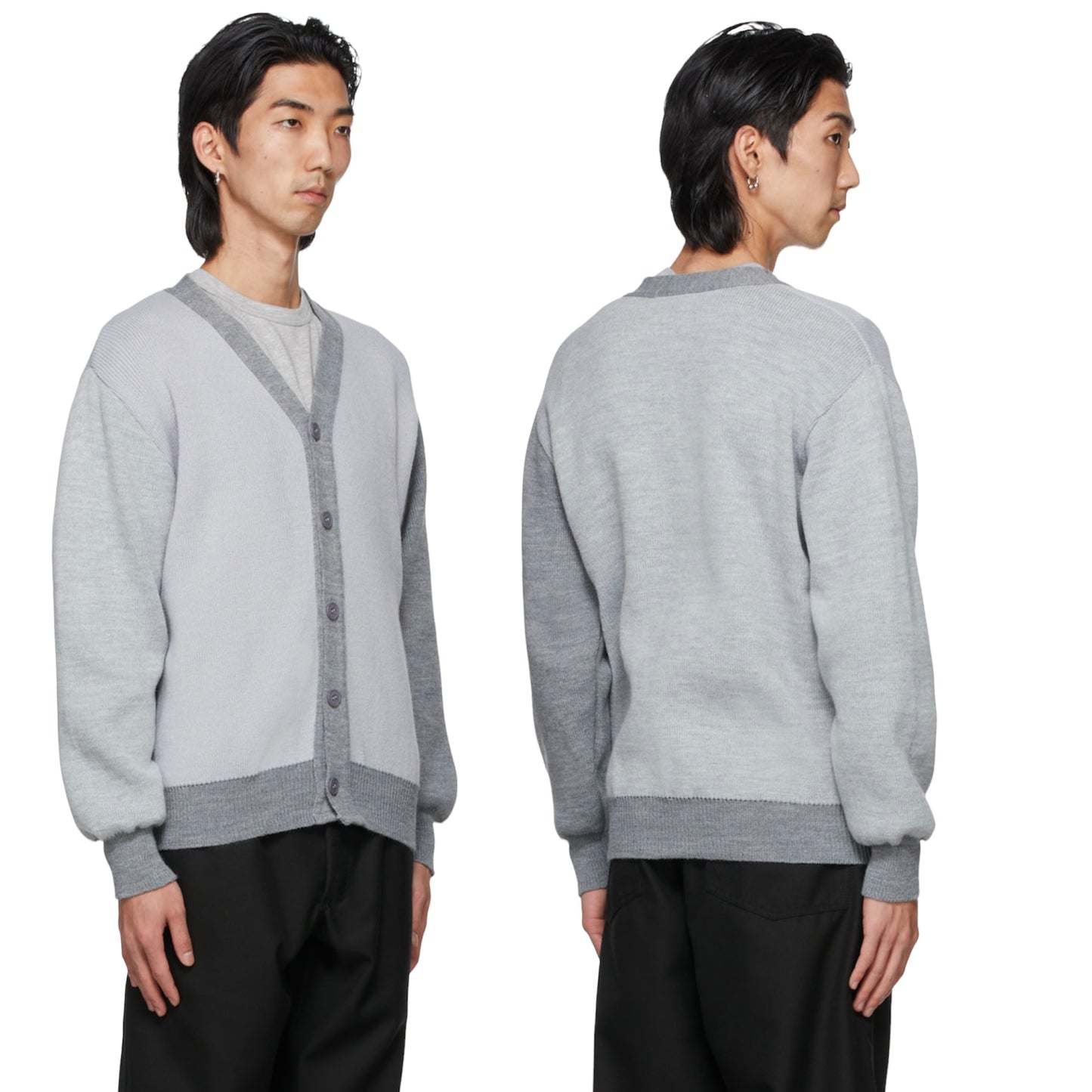 Comme des Garcons Shirt Constrast Panel Cardigan - AW21