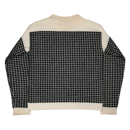 Dries Van Noten Funnel Grid Sweater - AW17