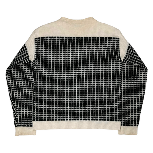 Dries Van Noten Funnel Grid Sweater - AW17