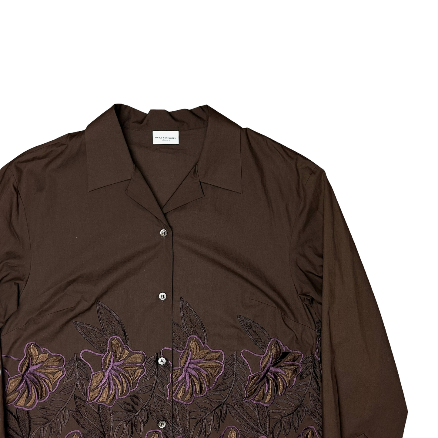 Dries Van Noten Flower Embroidery Shirt