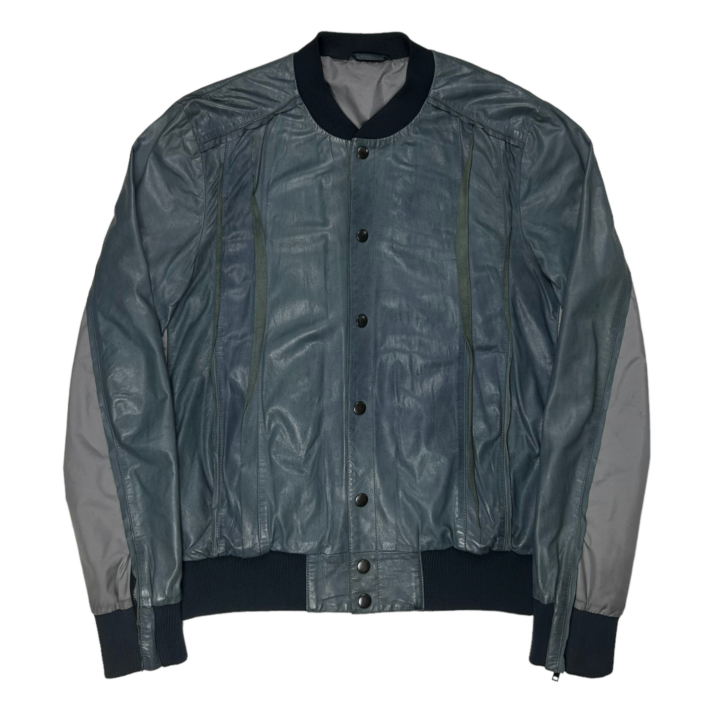 Maison Martin Margiela Pleated Leather Bomber Jacket - SS14