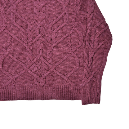 Dries Van Noten Cable Knit Mock Neck Sweater - AW21