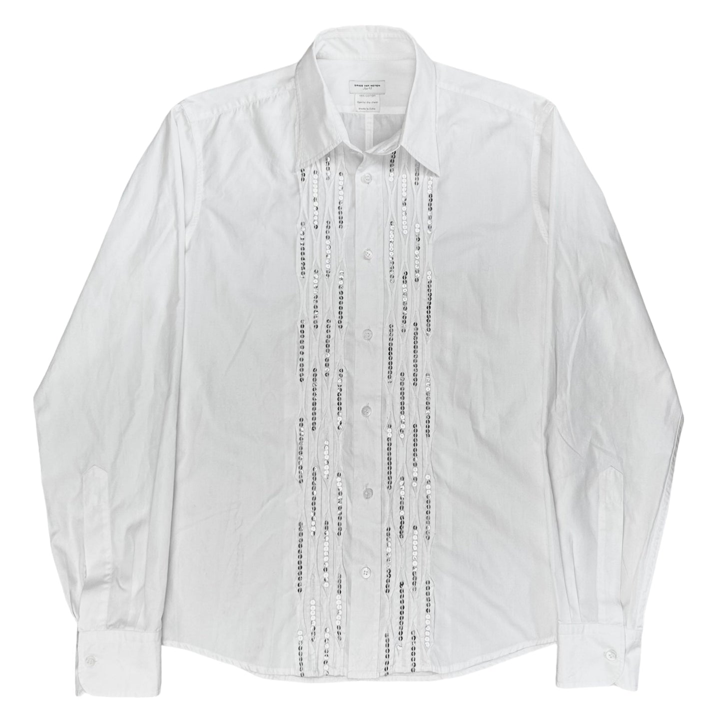 Dries Van Noten Cut Out Sequin Shirt