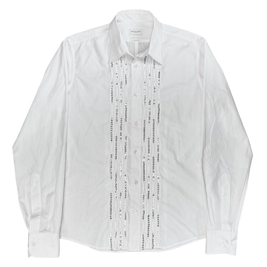 Dries Van Noten Cut Out Sequin Shirt