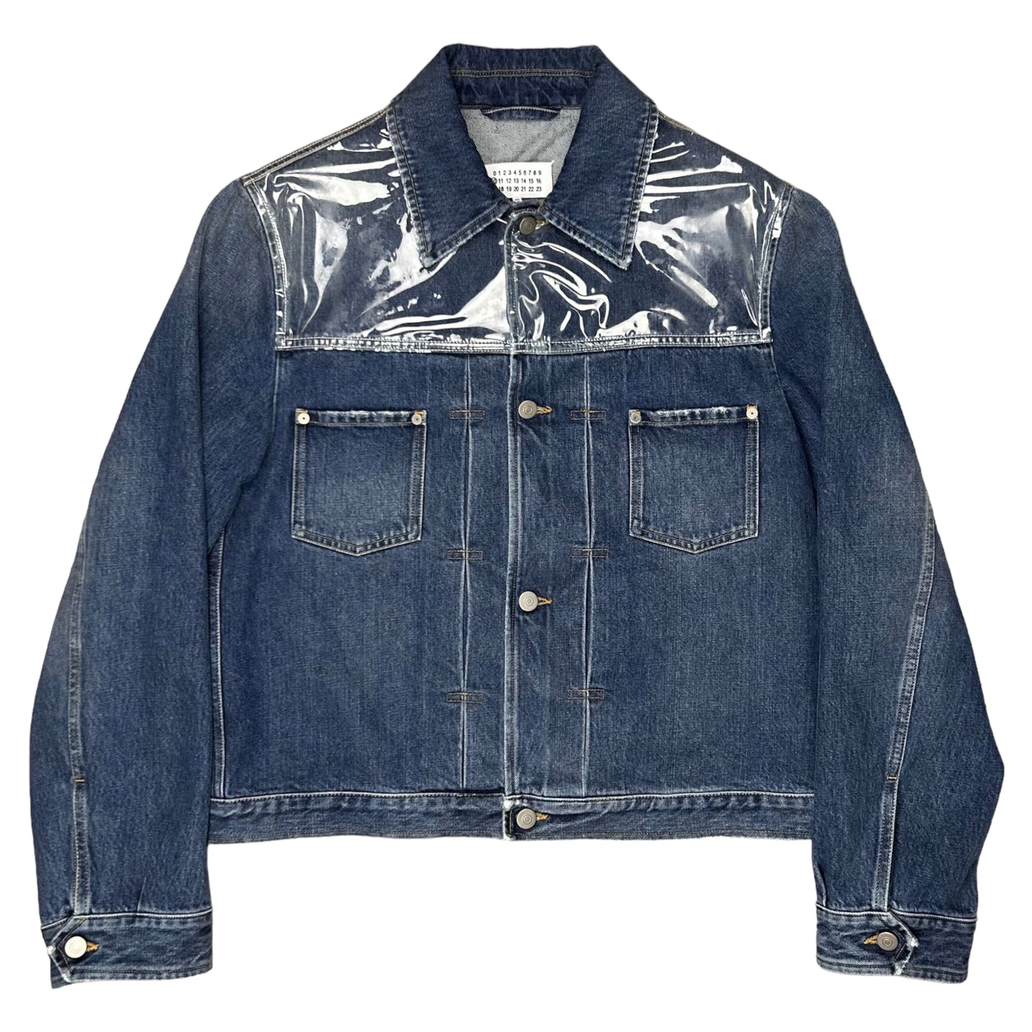 Maison Margiela PVC Layered Denim Jacket - AW18