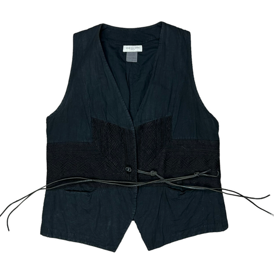 Dries Van Noten Embroidered Tie Vest