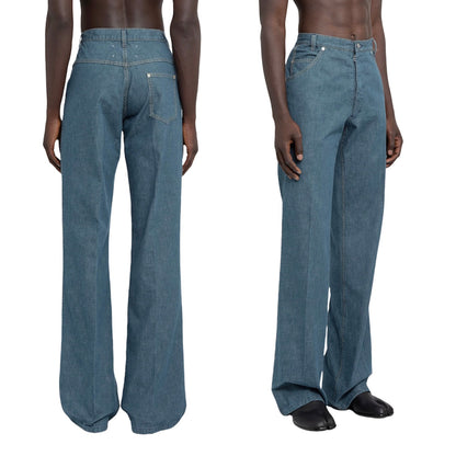 Maison Margiela Flared Petrol Jeans - AW21