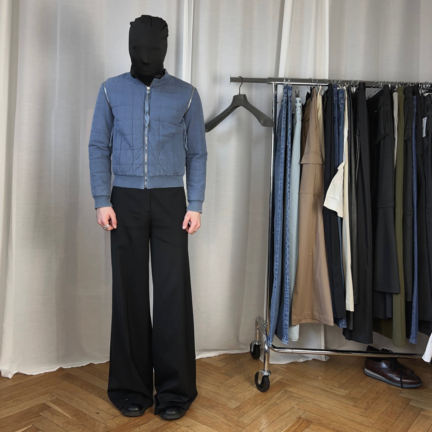 Transformable Jackets Maison Martin Margiela Transformable Bondage Zip Bomber Jacket ...