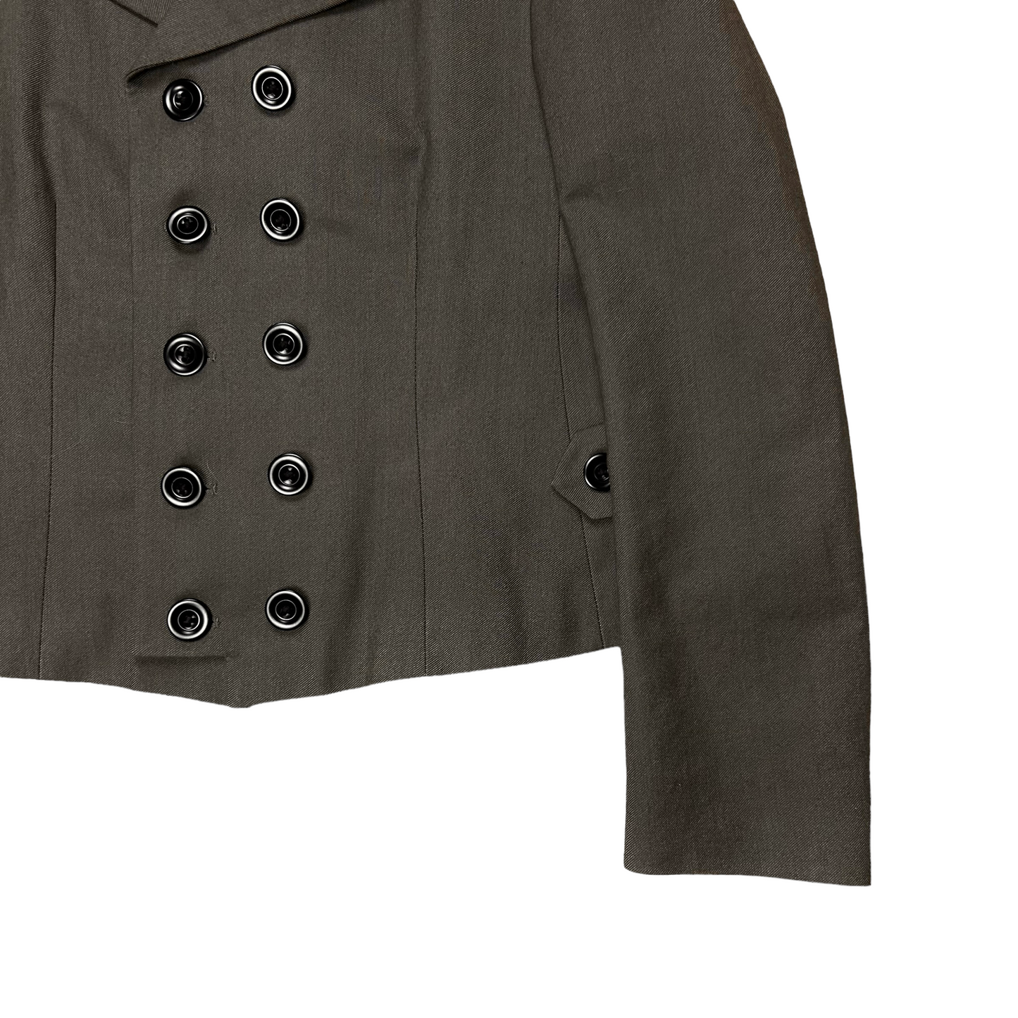 Dries Van Noten Cropped Belted Officer Jacket