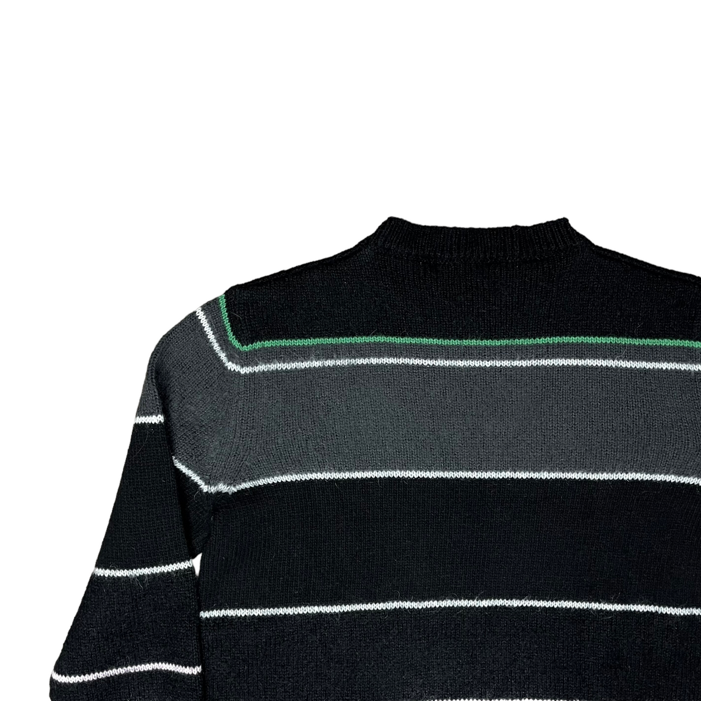 Raf Simons Striped Mohair Punk Sweater - AW13