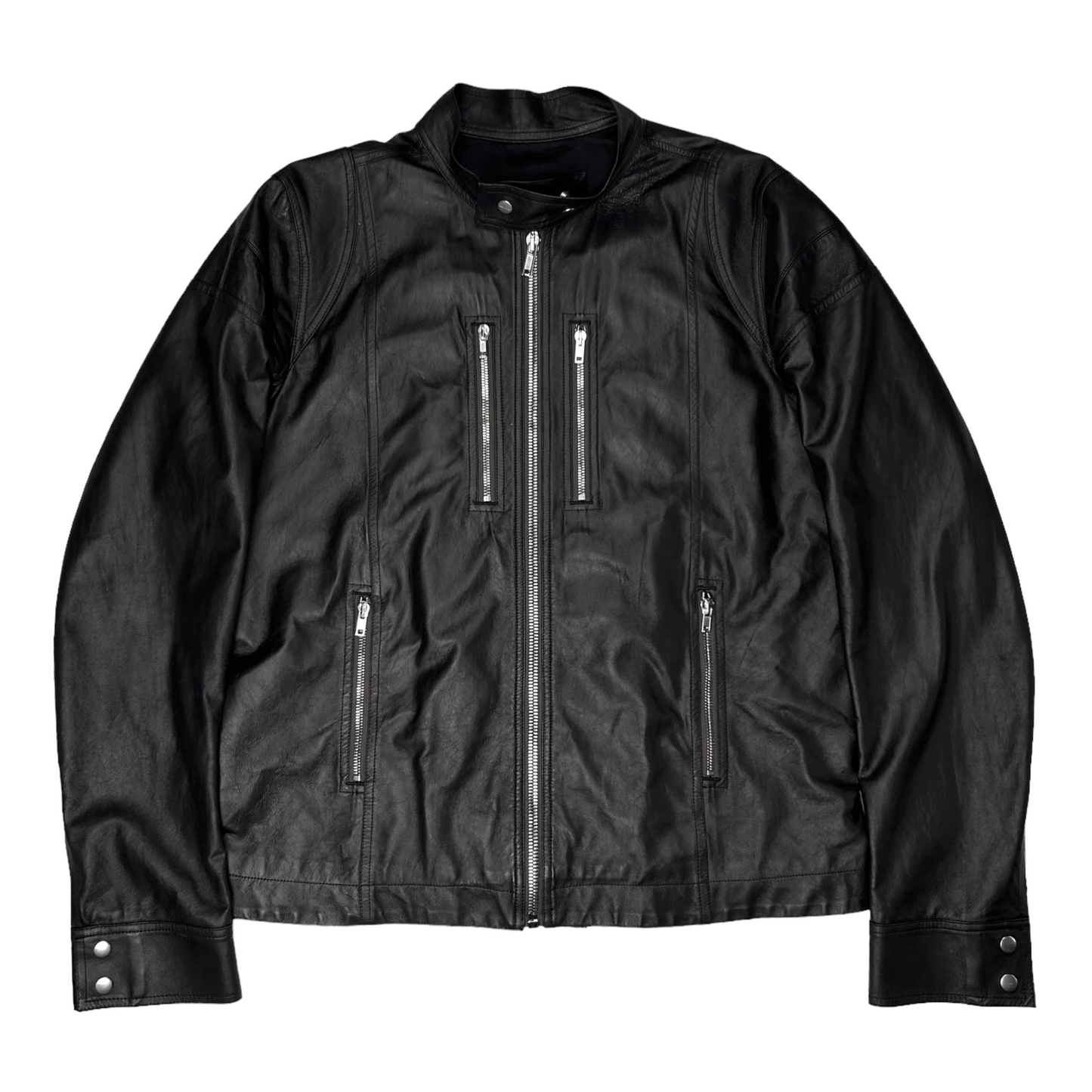 Rick Owens Ies Phlegethon Leather Jacket - SS21