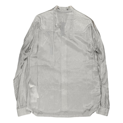 Rick Owens Cupro Larry Shirt Oyster - SS21