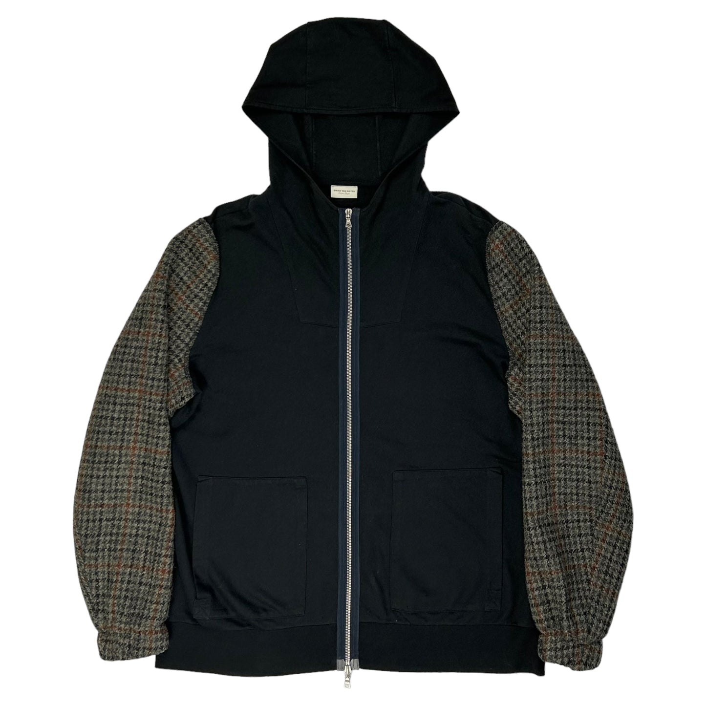 Dries Van Noten Hybrid Checkered Zip Hoodie