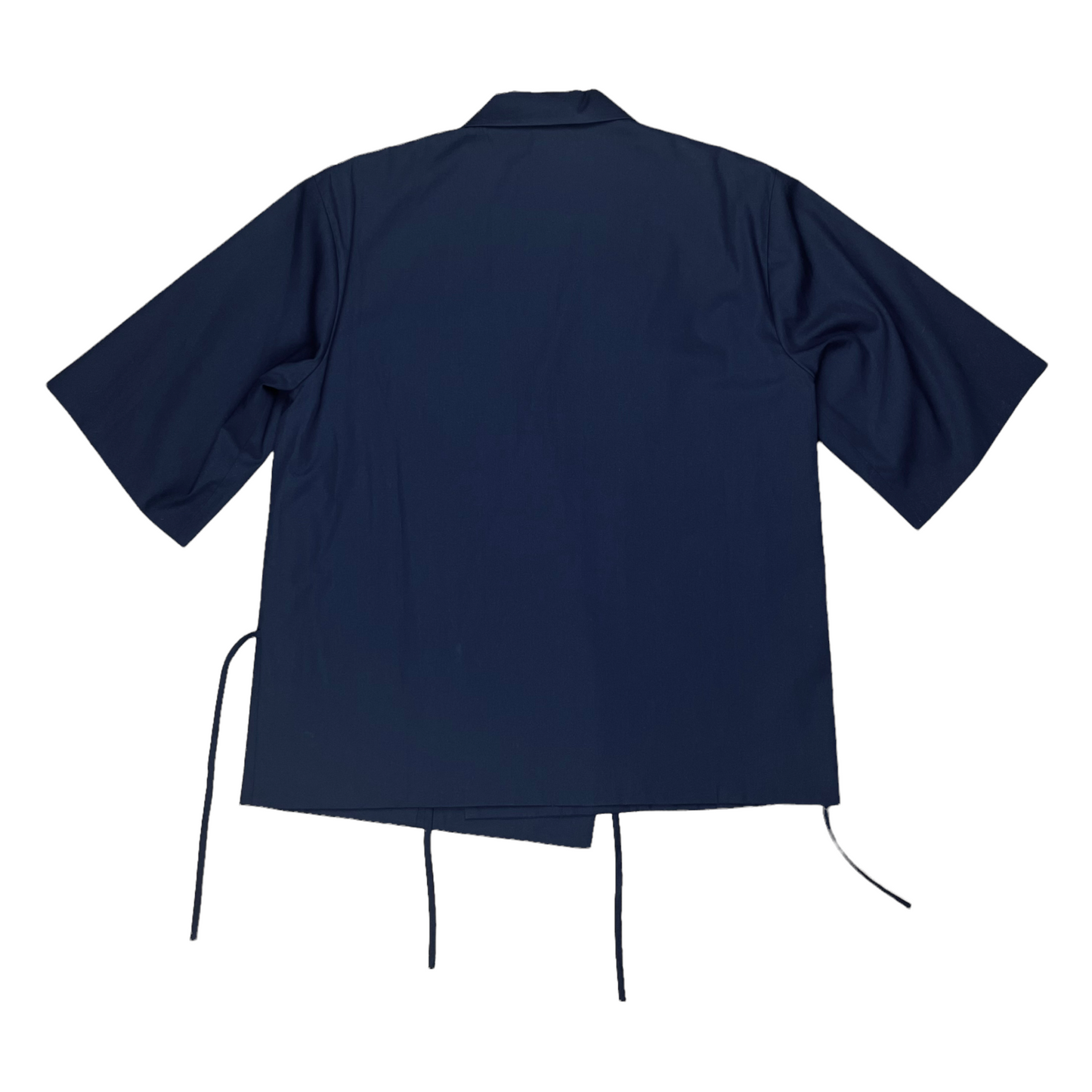 Dries Van Noten Calta Wrap Shirt Blue - SS17