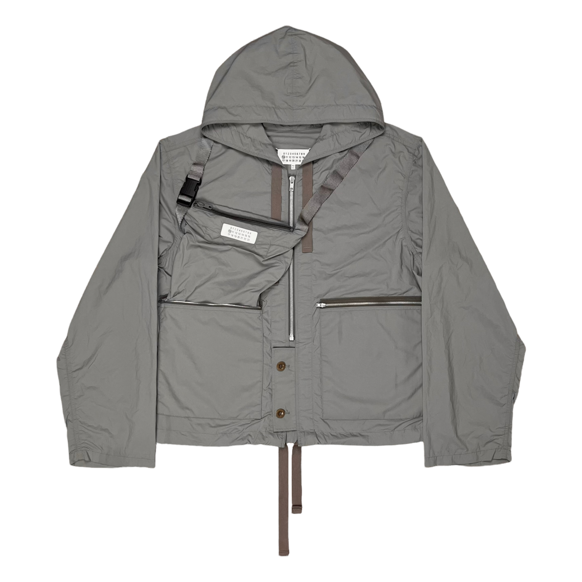 MASU ナイロンジャケット NYLON HOODED JACKET GRAY NYLON MASU ナイロンジャケット NYLON HOODED JACKET GRAY NYLON