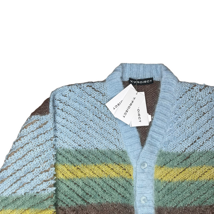 Y/Project Striped Mohair Knit Cardigan - AW20