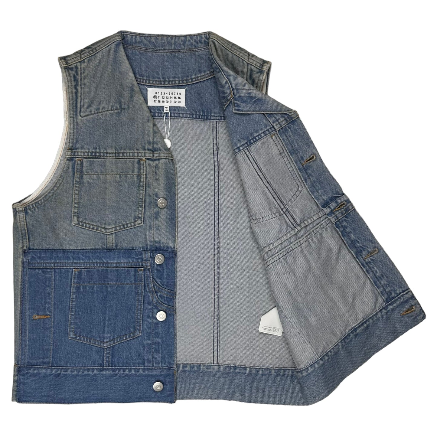 Maison Margiela Patchwork Denim Vest - SS17