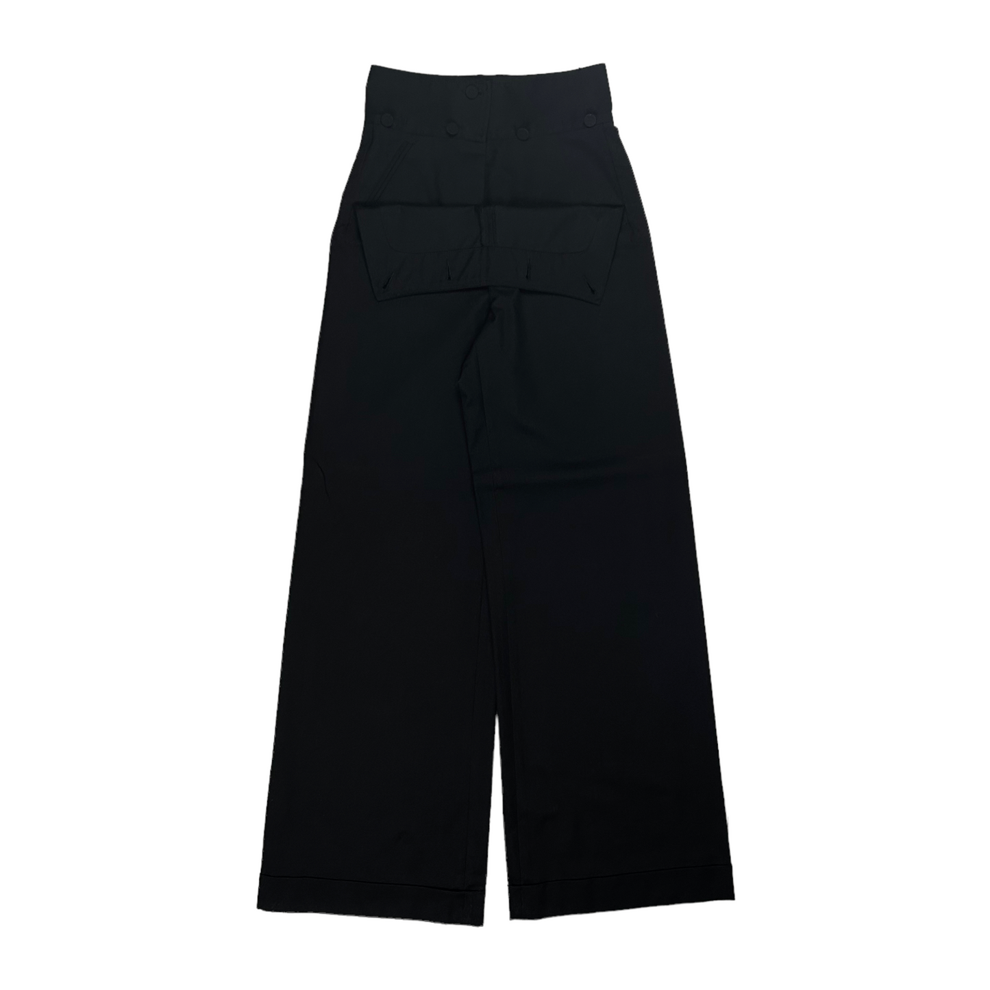 Dries Van Noten Wide Double Waist Panel Trousers