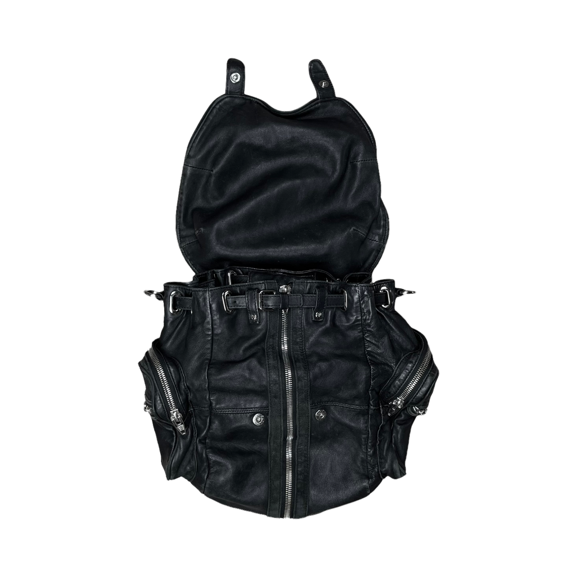 Alexander Wang Leather Hybrid Zip Bag – Vertical Rags Alexander Wang Leather Hybrid Zip Bag – Vertical Rags