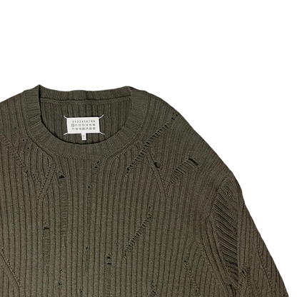 Maison Margiela Distressed Rib Knit Sweater - AW16