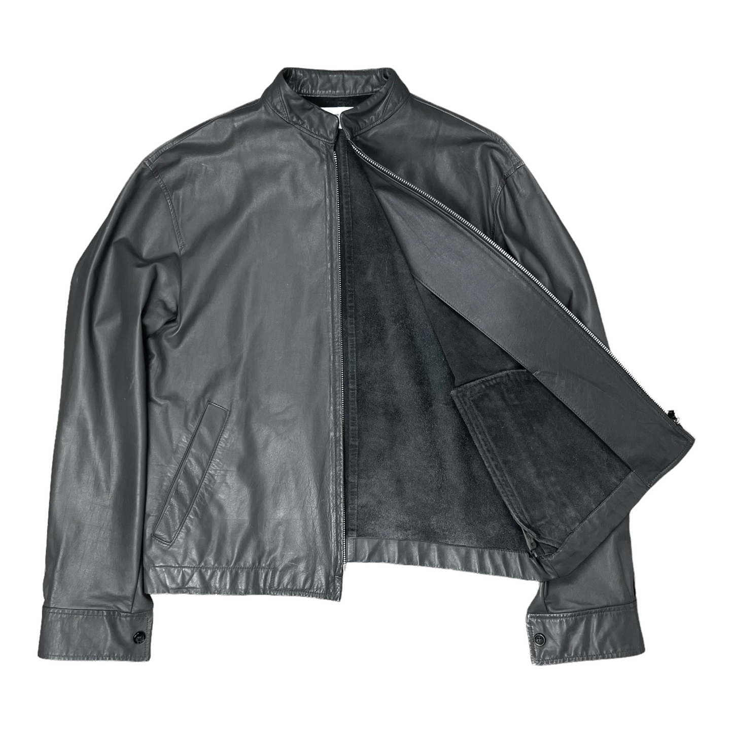 Comme des Garcons Shirt Leather Racing Jacket