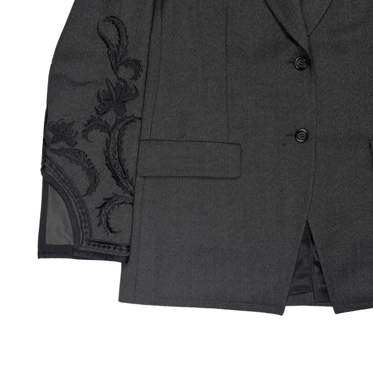 Dries Van Noten Embroidered Sleeve Blazer - AW10
