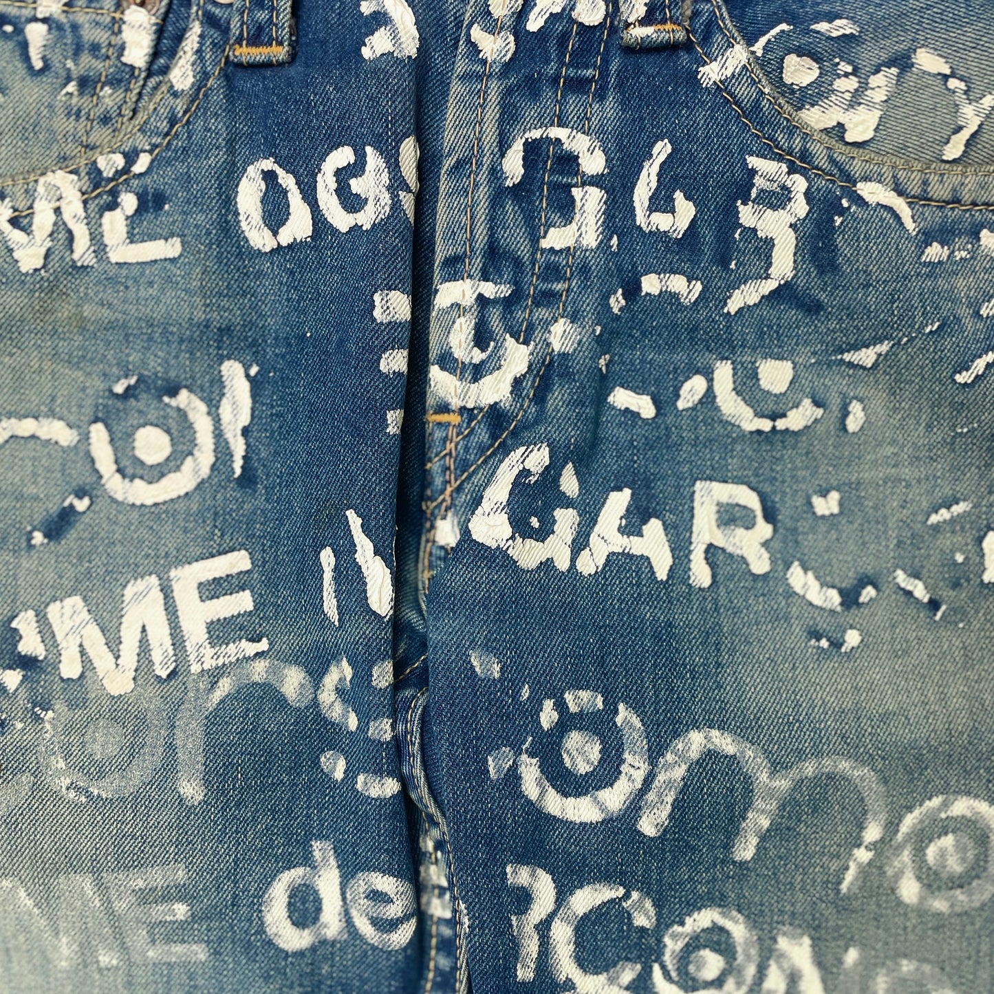 Junya Watanabe Comme des Garcons Corso Como Print Jeans - AD2001