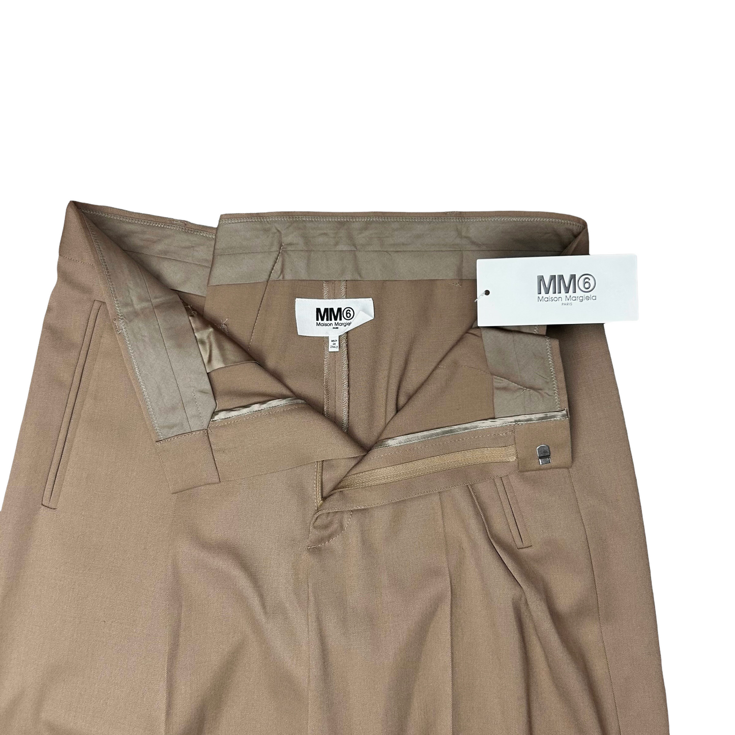 Maison Margiela MM6 Wide Distorted Trousers Tan - AW20