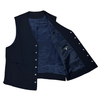 Y's for Men Belted Snap Button Vest