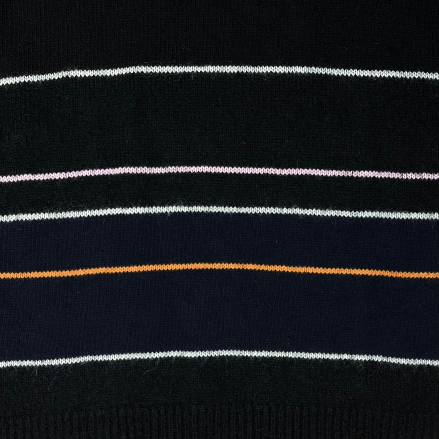 Raf Simons Striped Mohair Punk Sweater - AW13