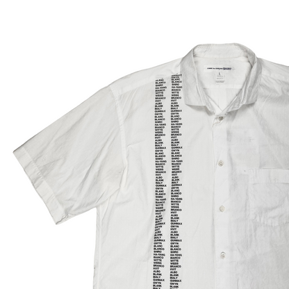 Comme des Garcons Shirt Blanco Print Shirt