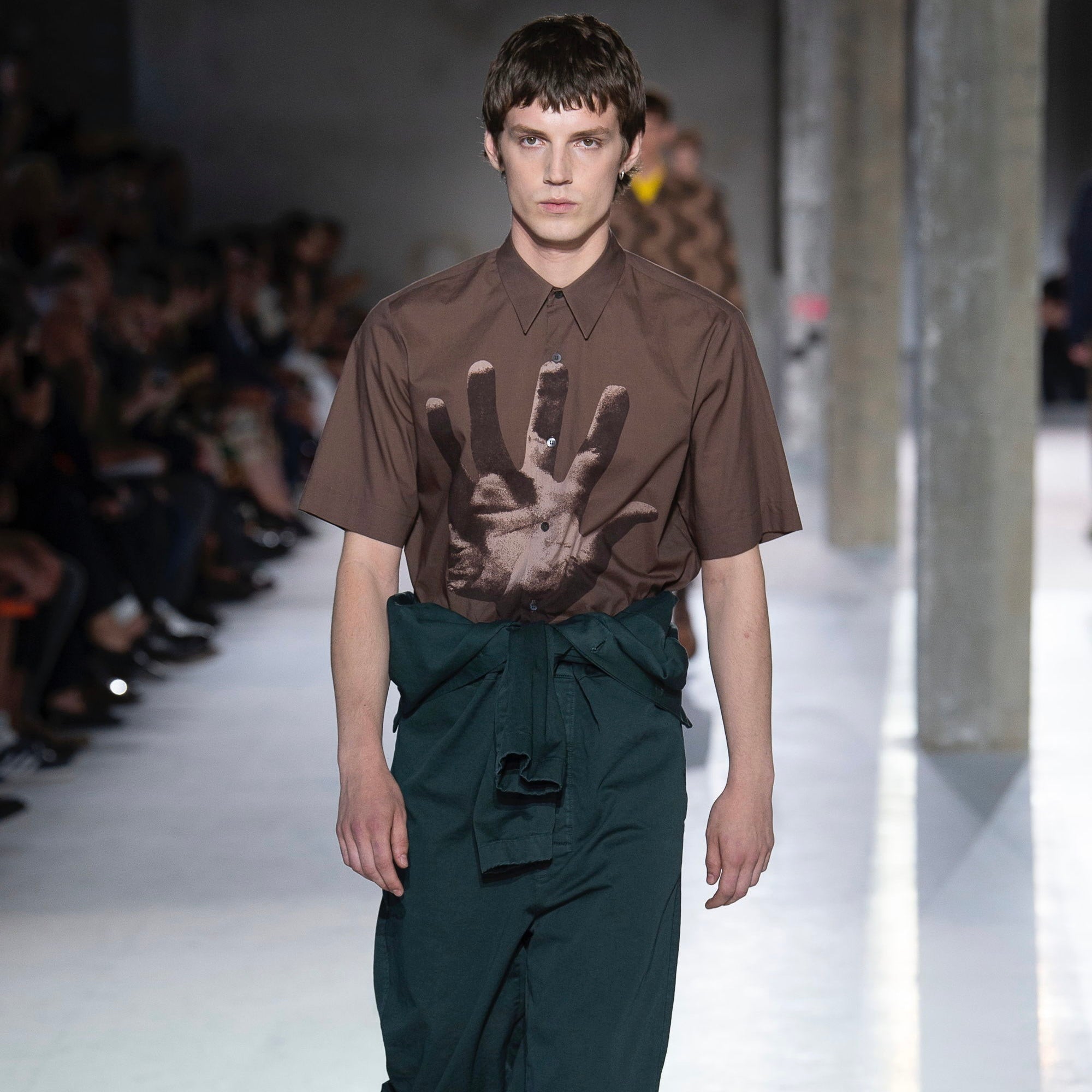 Dries Van Noten Verner Panton Hand Short Sleeve Shirt - SS19 – Vertical Rags