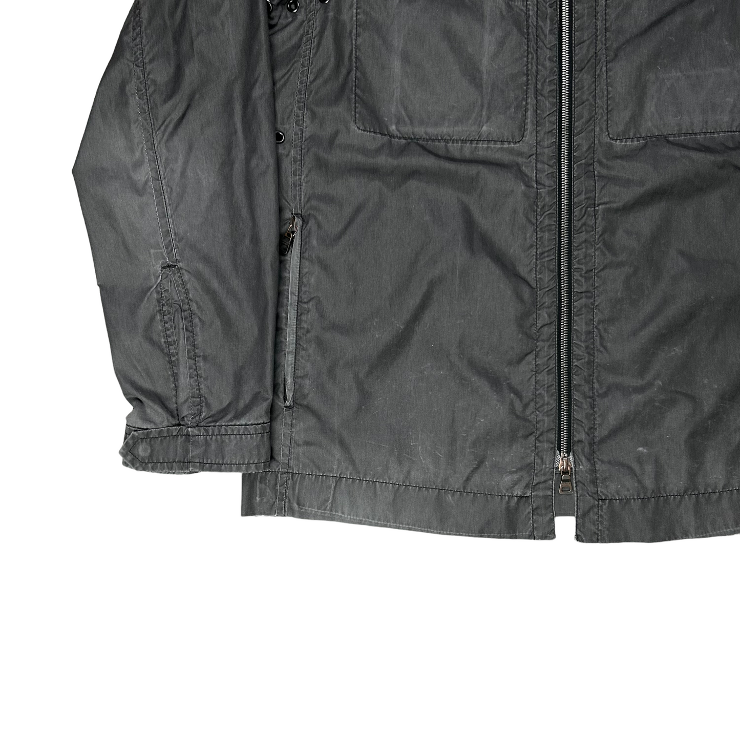Prada Washed Nylon Zip Jacket