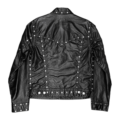 Dries Van Noten Studded Vegan Leather Jacket - AW18