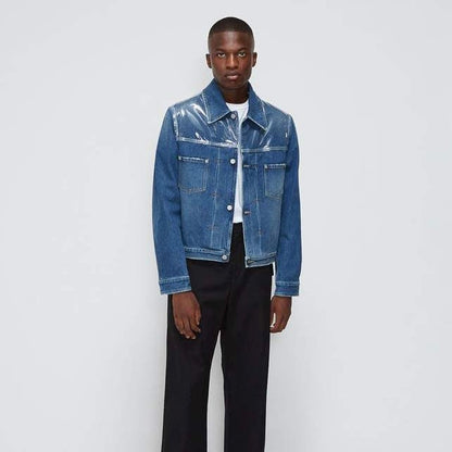 Maison Margiela PVC Layered Denim Jacket - AW18